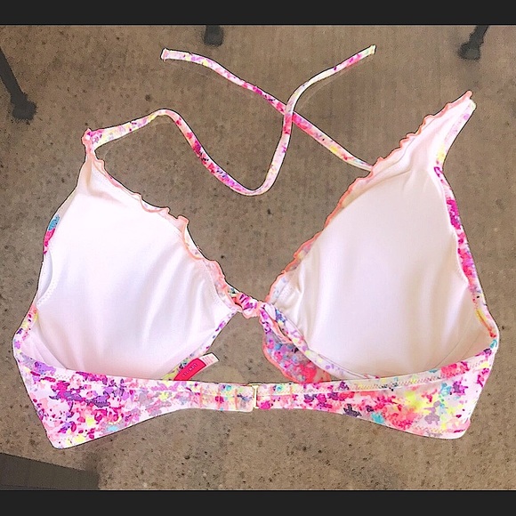 🆕🔥VICTORIA SECRETS SUPER CUTE DEMI PUSH UP BIKINI TOP NEVER WORN/GORG COLORS - Picture 6 of 16
